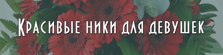 Красивые имена ники для девушек