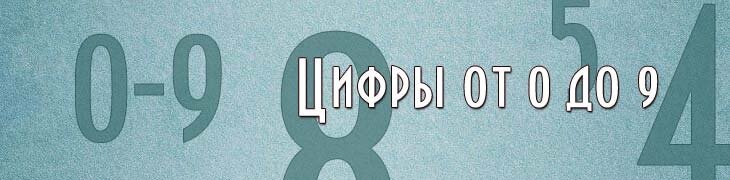 Цифры 0-9 имена ники